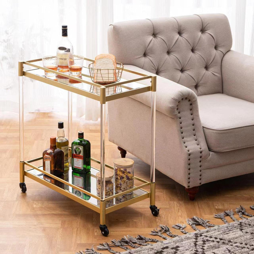 Golden Bar Cart,Home Wine Cabinet