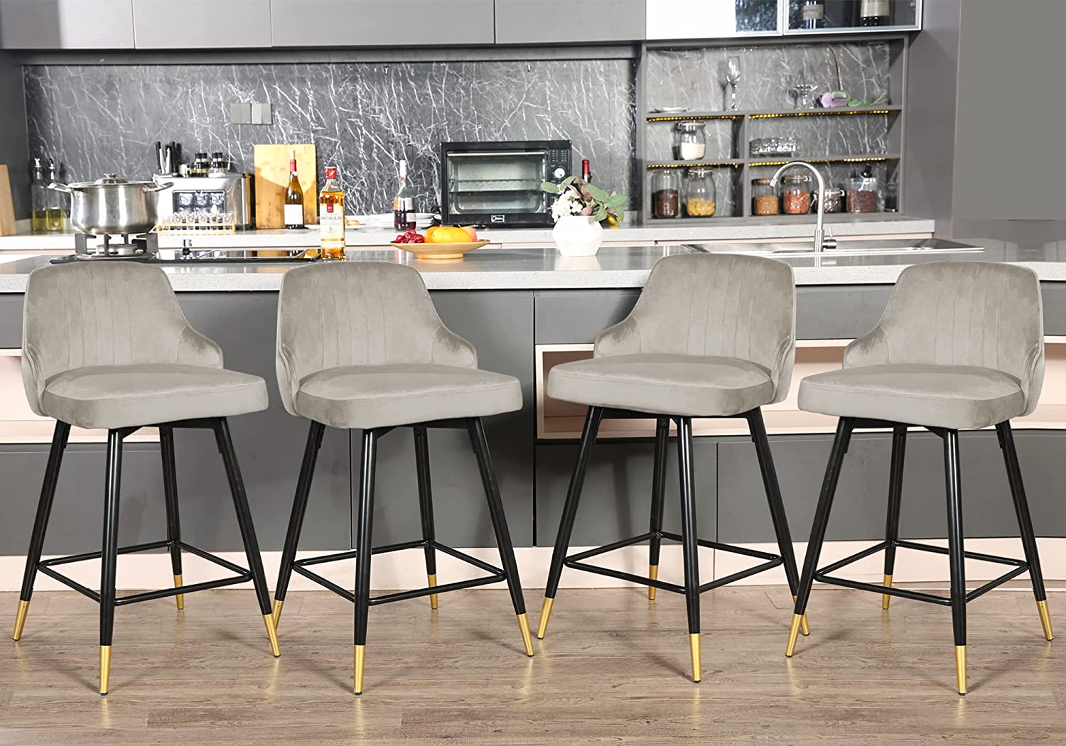 Gray discount island chairs