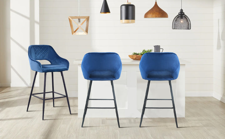 Kitchen Counter Stools,Breakfast Stools With back,2Pieces