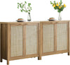 Rattan Sideboard Buffet Cabinet set of 2 