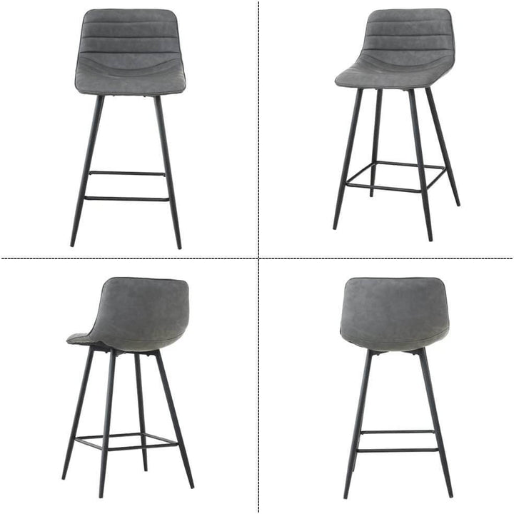 Bar Stool Kitchen Chair Counter Dining Chair PU Leather 25Inch