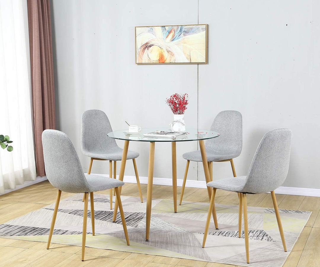 Sicotas Dining Chairs Set of 4 Gray chairs