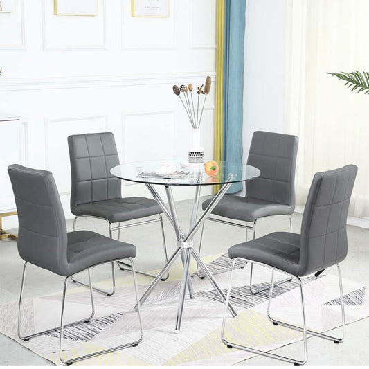 Modern Round Dining Table Sets of 4 seaters Office Chairs and Tables